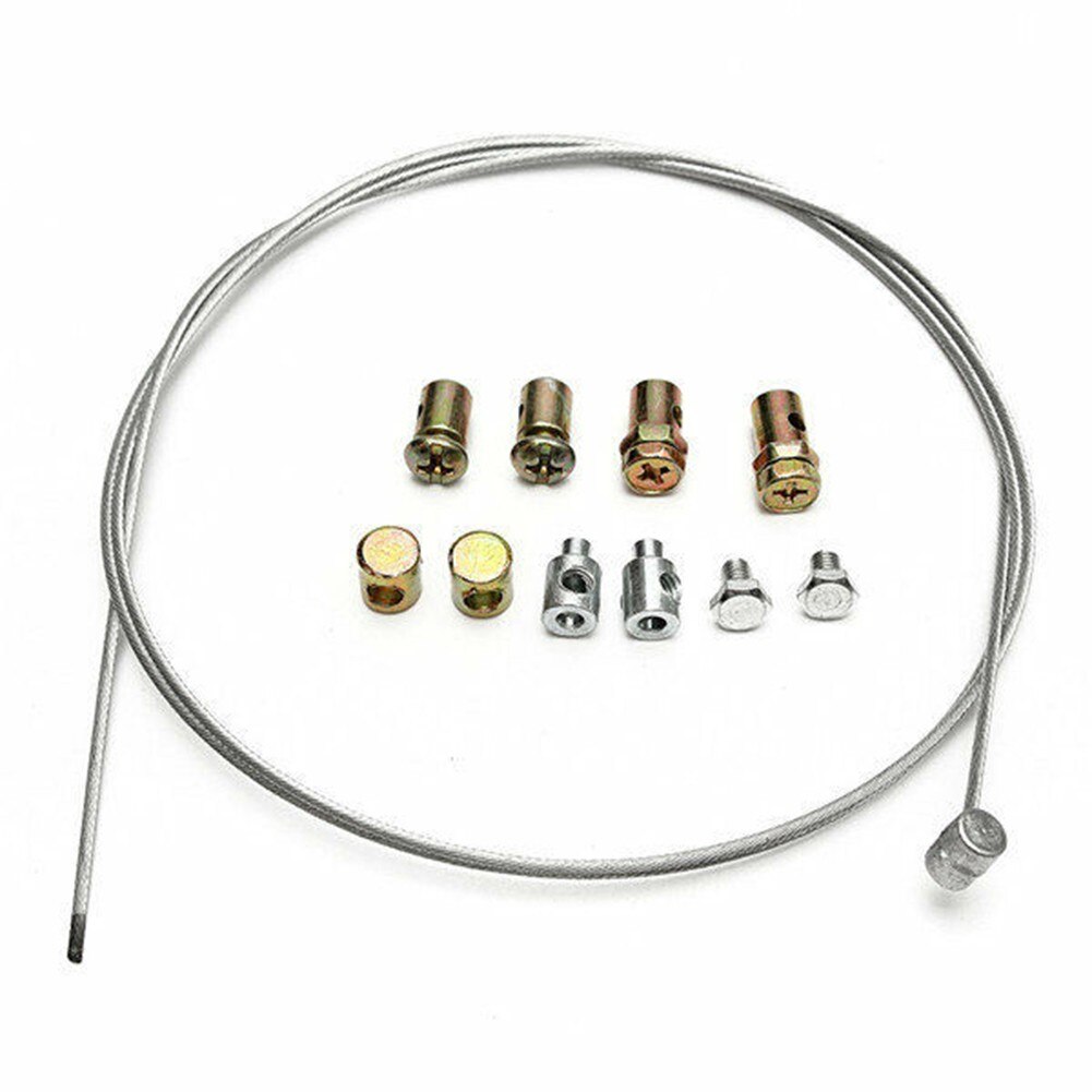 Universal Throttle Clutch Cable Repair Kit Lawnmower Rotovator Parts Solderless Nipple With Sleeve And Nut Set Lawn Mower Parts