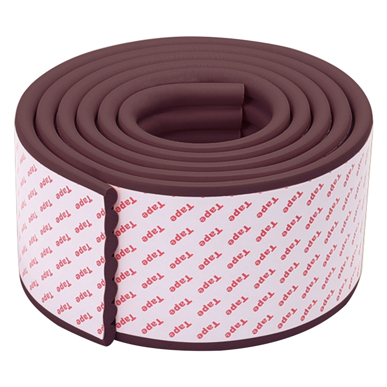 2m/roll Edge Protector Baby Safety Living Room Home Office Coverage DIY Soft Furniture Corner Guard Anti Collision Bumper: Brown