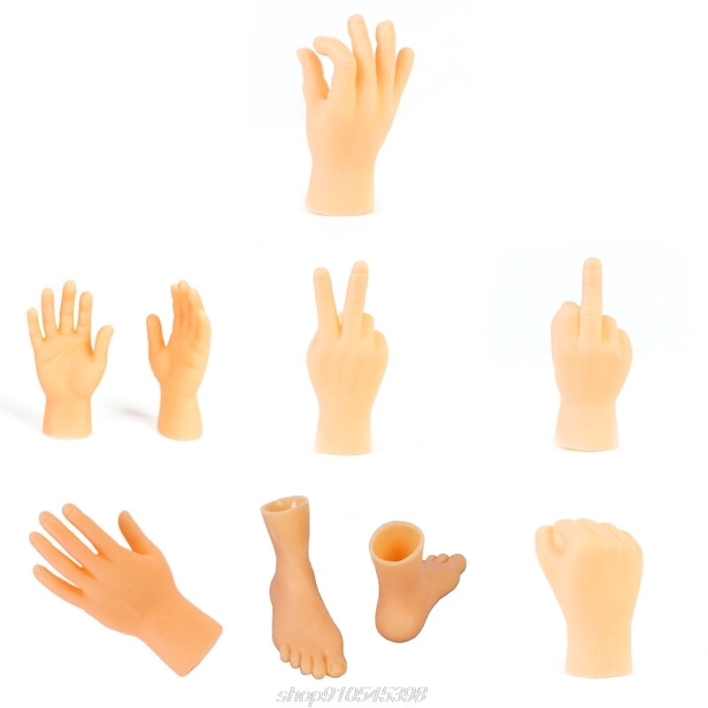 Marionetas de mano y pies con dedos divertidos, modelo de pie, juguetes difíciles, de Halloween, M17 21, novedad,