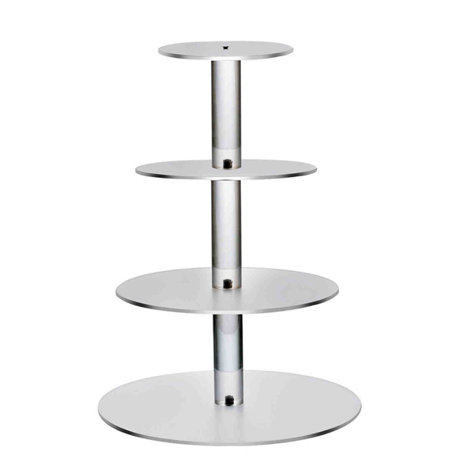 3/4/5/6 Tier Cake Houder Ronde Acryl Cupcake Cake Stand Monteren Demonteren Thuis Verjaardag Gereedschap Party Stand decoratie: 4 Layers