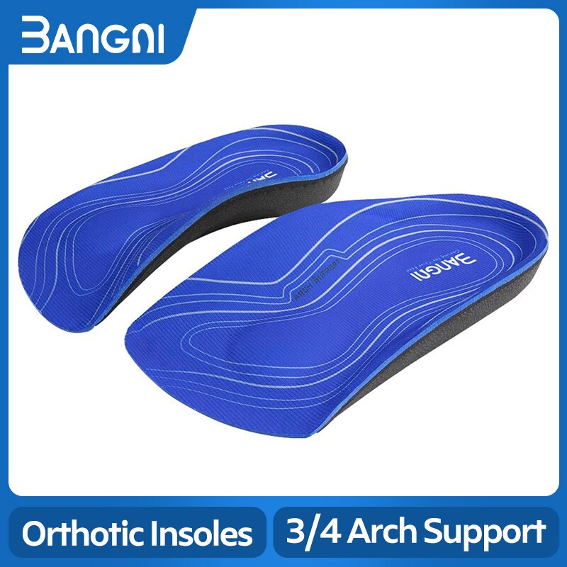 3ANGNI 3/4 Arch Support Orthotic Plantar Fasciitis Insoles Men Woman Inserts Orthopedic Shoes Insoles For Flat Feet Heel Pain