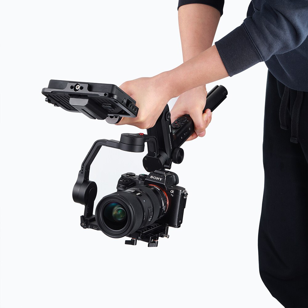 SmallRig 木製 Zhiyun 用 WEEBILL ラボとデジタル一眼レフ木製ハンドルとコールド靴 Arri 位置決め穴 -2276