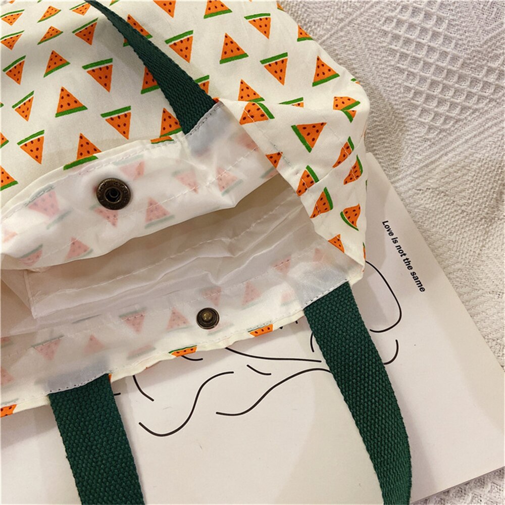 Mała świeża przenośna torba na Lunch kobieta Mini podręczny płócienna torba rozrywka uniwersalna torebka środowiskowa torba na zakupy Casual Tote: 0692-8
