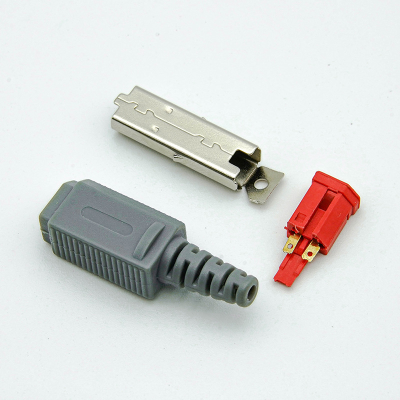 Piezas de reparación para WII, 2 pines, Sensor, barra, receptor, conector macho, pieza de repuesto