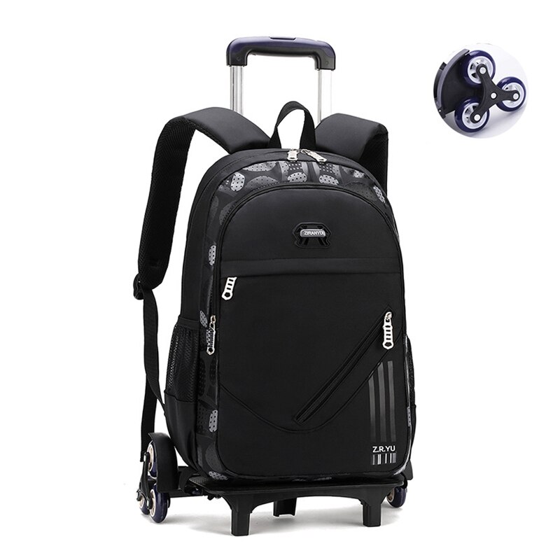 Elementaire Studenten Trolley Tas Basisschool Boek Tas Met Kleine Tas Rolling Rugzak Tas Op Wieltjes Met 6 Wielen