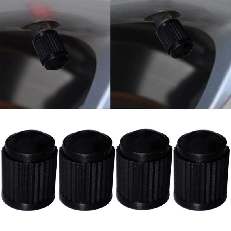 20pcs Car Tyre Valve Dust Caps Dome Shape Dust Valve Black Bike Tyre Plastic Caps #0905