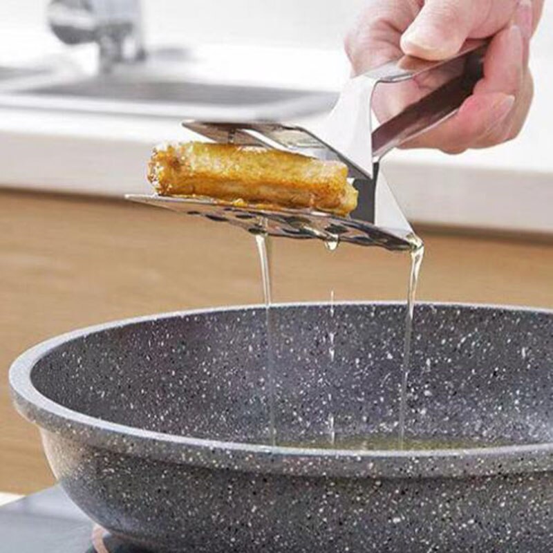 Stainless Steel Steak Frying Spatula Grilled Fish Shovel Bread Clip Restaurant Kitchen Utensils Scoops Kitchen Accessories