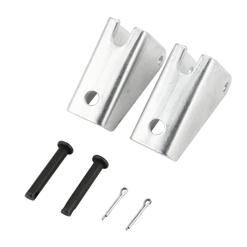 1 Pair Electric Push Rod Motor Heavy Duty Linear Actuator Bracket DC Reciprocating Motor Portable Mounting Bracket silver