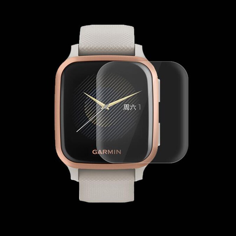 5Pcs Soft Tpu Clear Beschermende Film Smartwatch Lcd Guard Voor Garmin Venu Sq Muziek Sport Smart Horloge Full Screen protector Cover