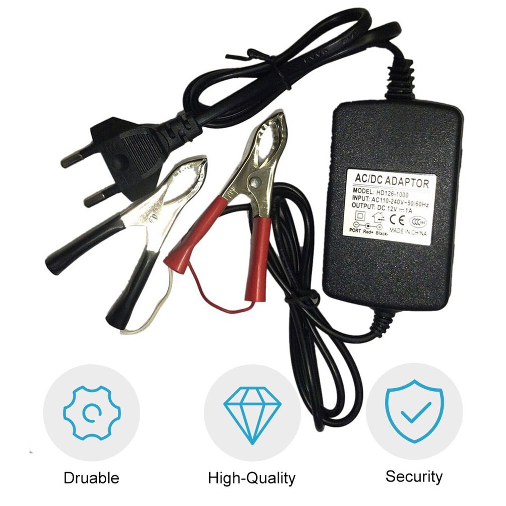 Auto Car Motorcycle ATV DC 12V/1A 15W Universal Portable Multi-mode Rechargeable Battery Charger Tender Maintainer