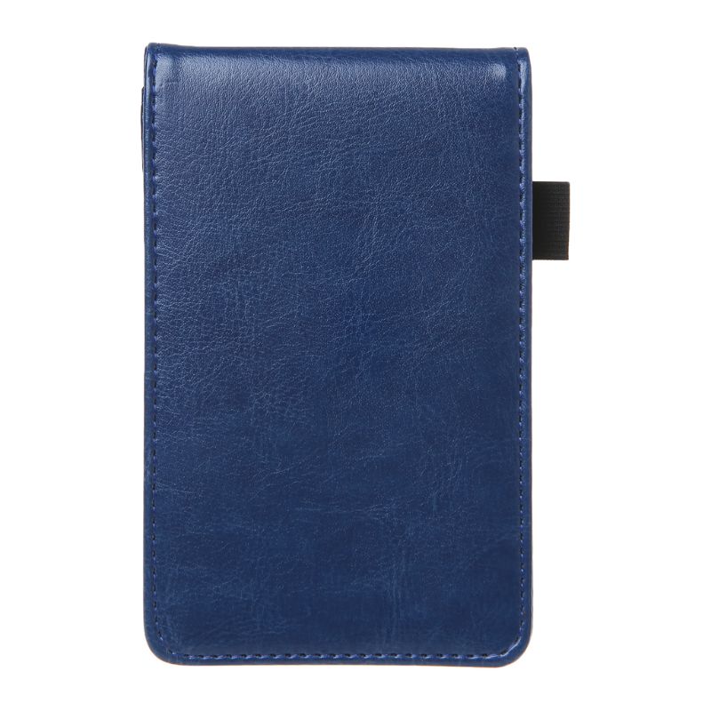 Cuaderno de bolsillo multifunción A7, libreta pequeña, cuaderno de notas, cubierta de cuero, diario de negocios, notas, papelería escolar, Sup: BL