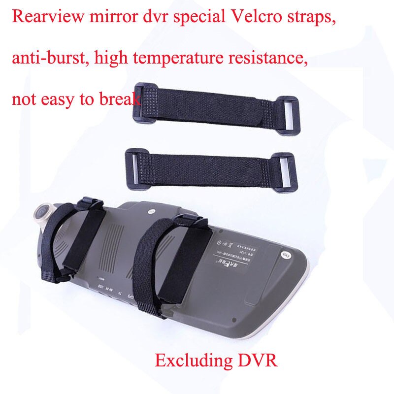 Rearview mirror DVR Velcro fixing strap, durable and not easy to break, suitable for rearview mirror driving recorder strap 2pcs