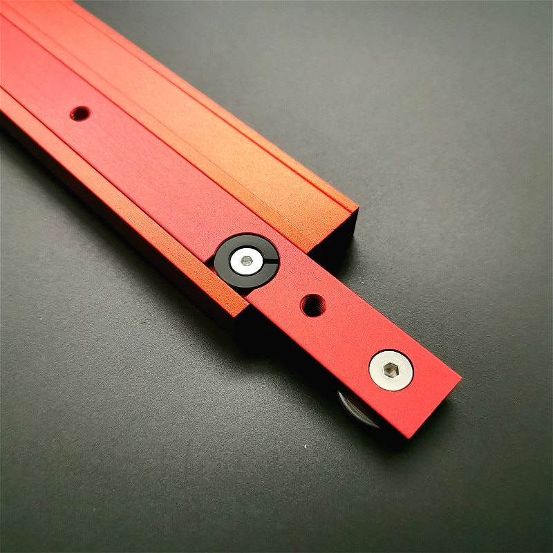 Woodworking Tools Chute Aluminium T-tracks Model 45 T Slot and Standard Miter Track Stop Miter Bar for Workbench Router Table