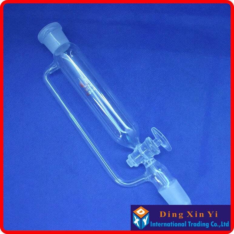 60ml Separatory funnel constant pressure cylindrical shape,constant-voltage funnel,Pressure Equalizing glass funnel