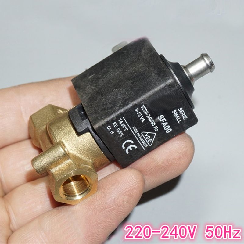 Elettrovalvola per macchina da caffè AC 220V interfaccia G1/8 solenoide di vapore ad alta temperatura e alta pressione di tipo normalmente aperto