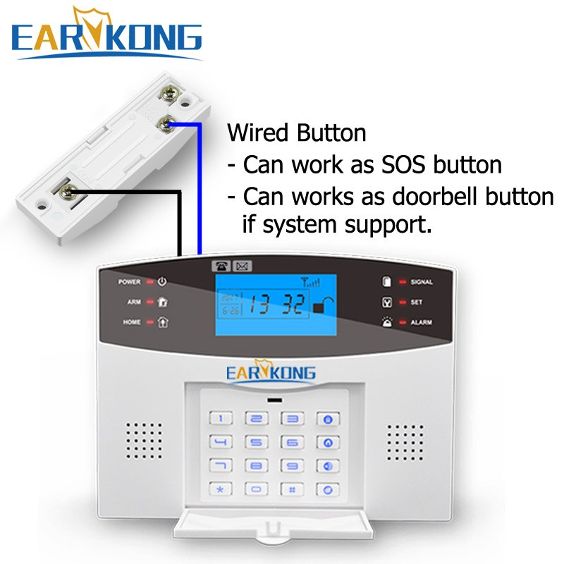 10 sztuk przewodowy przycisk paniki robić przewodowego GSM domowy system przeciwwłamaniowy przewodowy przycisk dzwonka robić drzwi przyciski robić systemu kontroli dostępu