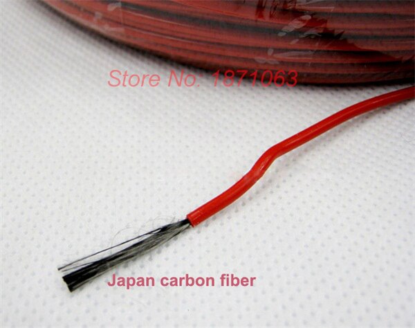 100M PTFE Cable Carbon Fiber Heating Cable System 12K 33Ohm Carbon Fiber Cables Floor Electric Wire Hotline