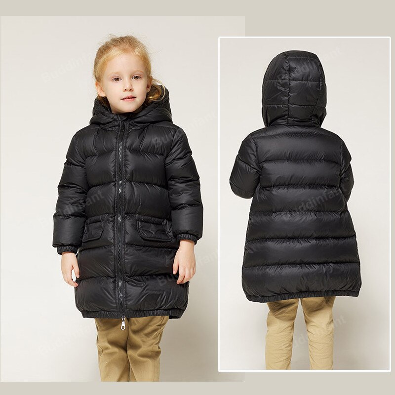 Russland Winter Unten Jacken Für Baby Mädchen verlieren Dicke Weiße Ente Unten Mäntel Warme Schneeanzug freundlicher draussen Oberbekleidung Kleidung