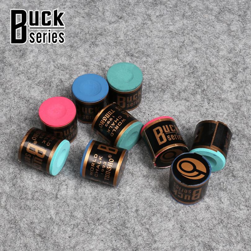 Craies de la série buck, 2 pièces, accessoires de billard, queues de billard, craies faciles à mettre, craies à frottement fin pour snooker