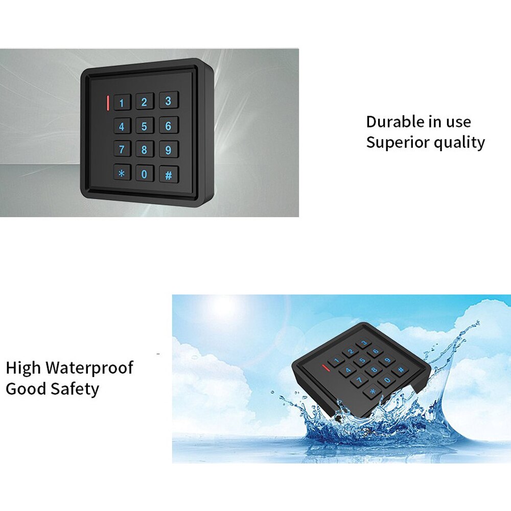 R6 Keypad Rfid Card Reader Access Control 125KHZ RFID 13.56MHZ IC Card Waterproof IP68 Access Control keypad WG26 Reader Plastic