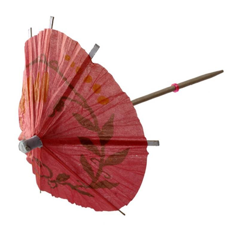 CSS 50x/lot Wedding Cocktail Drinks Party Sticks Paper Parasol Umbrella