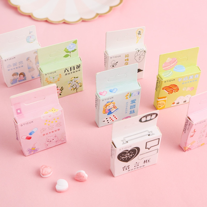 Søt meldingsboks kule tidsskrift dekorative skrivesaker klistremerker scrapbooking diy dagbok album pinne etikett forsegling klistremerke