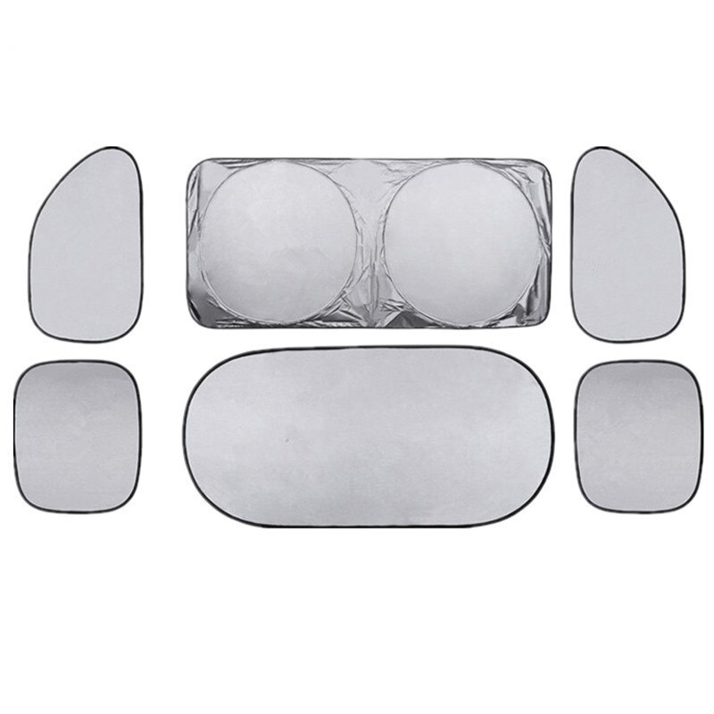 6 Pcs/Set Car Accessories Car Window Sun Shade Car Windshield Visor Cover Block Front Window Sunshade UV Protect Car Window Film