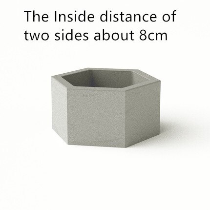 Moldes de cerámica de arcilla para maceta de cemento, molde de silicona para maceta de concreto: Verde militar