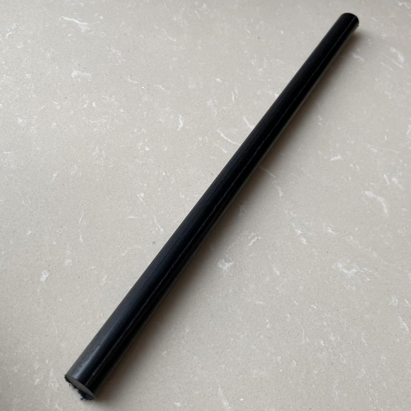 Varillas de nailon puro PA6, varilla de 250mm de poliamida negra, resistente al desgaste, diámetro de 10mm ~ 30mm, 1 unidad