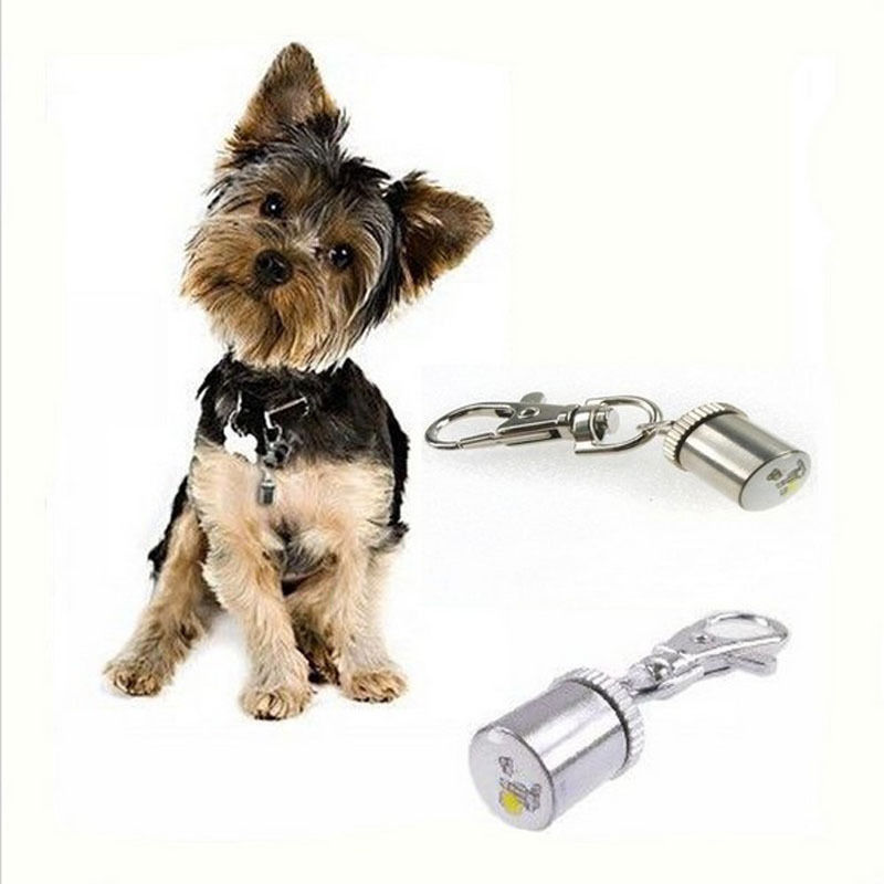 Lampe clignotante pour collier de chien, lampe clignotante pour animaux de compagnie, Style porte-clés, lumière LED pièces, accessoires pour animaux de compagnie, pendentif breloques