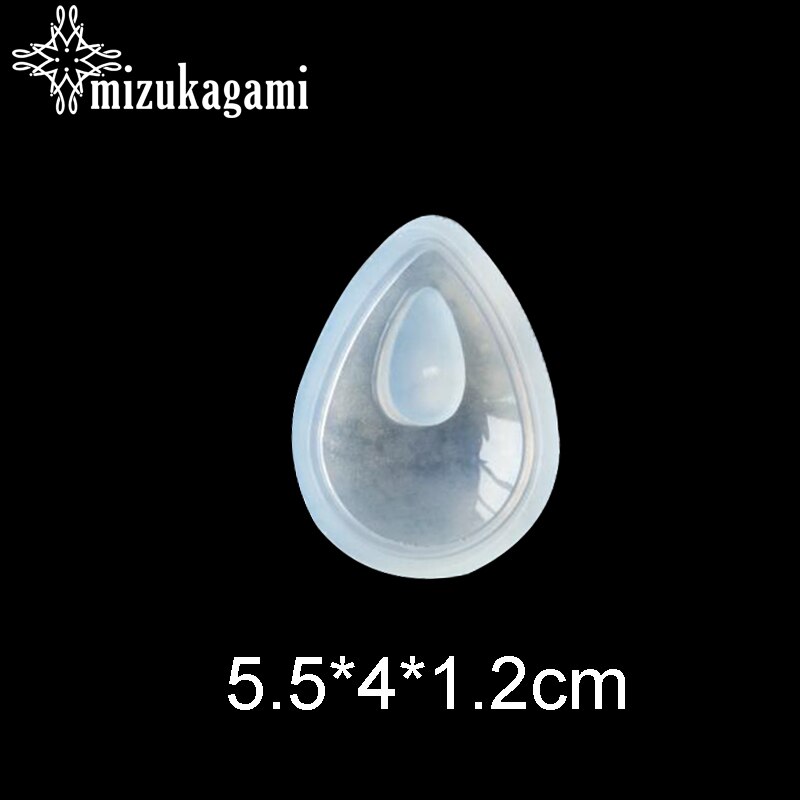 1 pz UV Gioielli in Resina di silicone Liquido vuoto grande ottavino Muffa della Rottura Di Goccia dell'acqua Stampo in Resina per FAI DA TE Collana Pendenti e Ciondoli fabbricazione Dei Monili