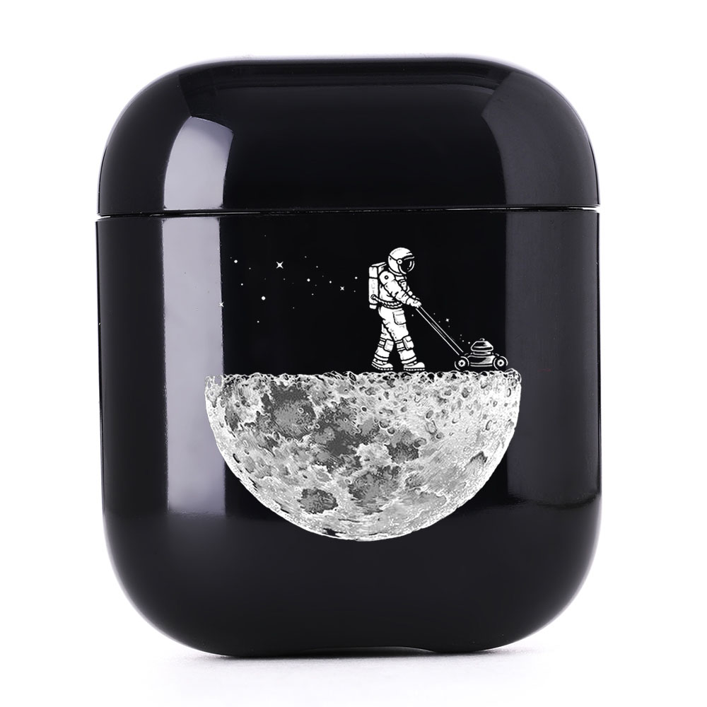 Cute Case For Apple Airpods 1/2 Case Space Planets Astroaunt Bluetooth Earphone Case For Airpods 1/2 Headphone Black Hard Case