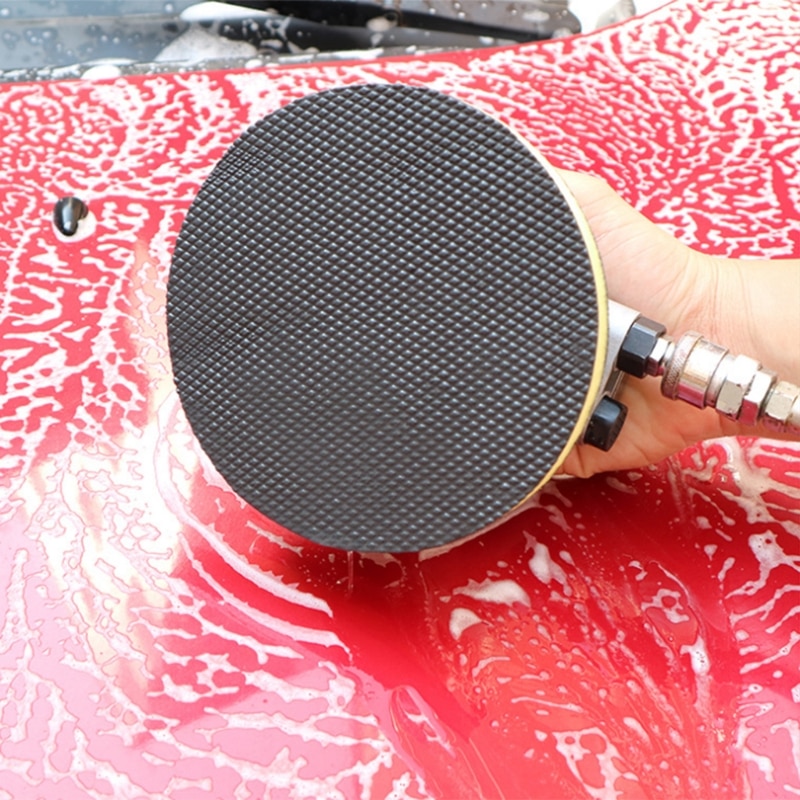 Tampon De Polissage Auto – 1 Pièce, 6 Pouces (150 Mm), Rouge Et Blanc, Pour émaux Et Peinture