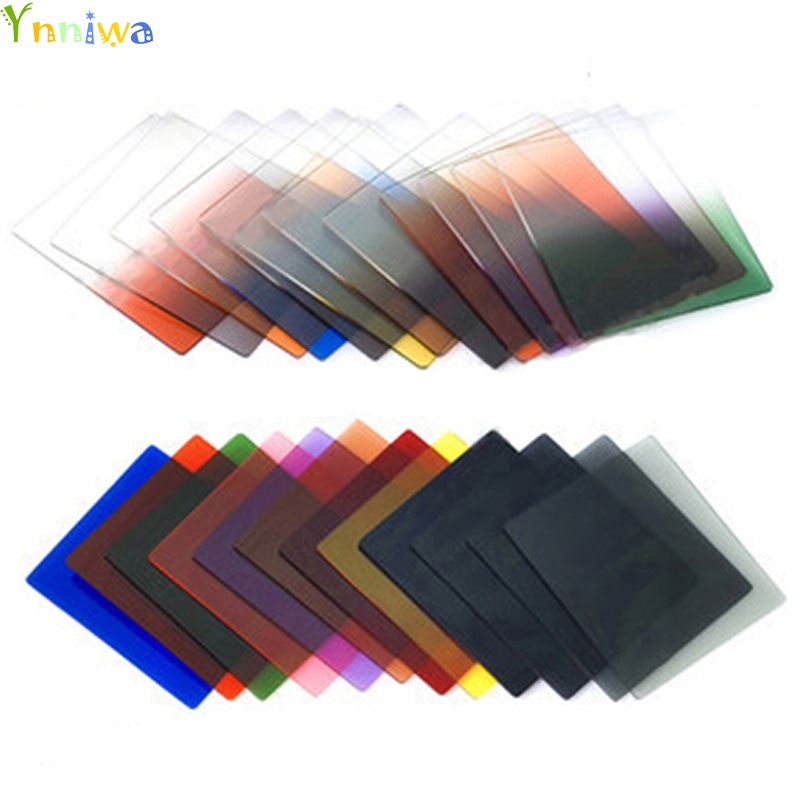 24 Vierkante Kleur Filters Full Color Filters + Afgestudeerd Kleur Filers Voor Cokin P + + Tracking Nummer