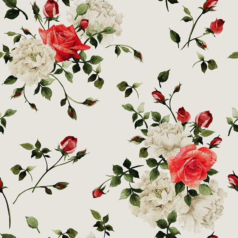 Polyester Fabric Custom Digital Printing Floral pattern Thin Stretch Cloth Upholstery DIY Bed Sheet Pillowcase Sewing Decoration: S0156 / 100X150