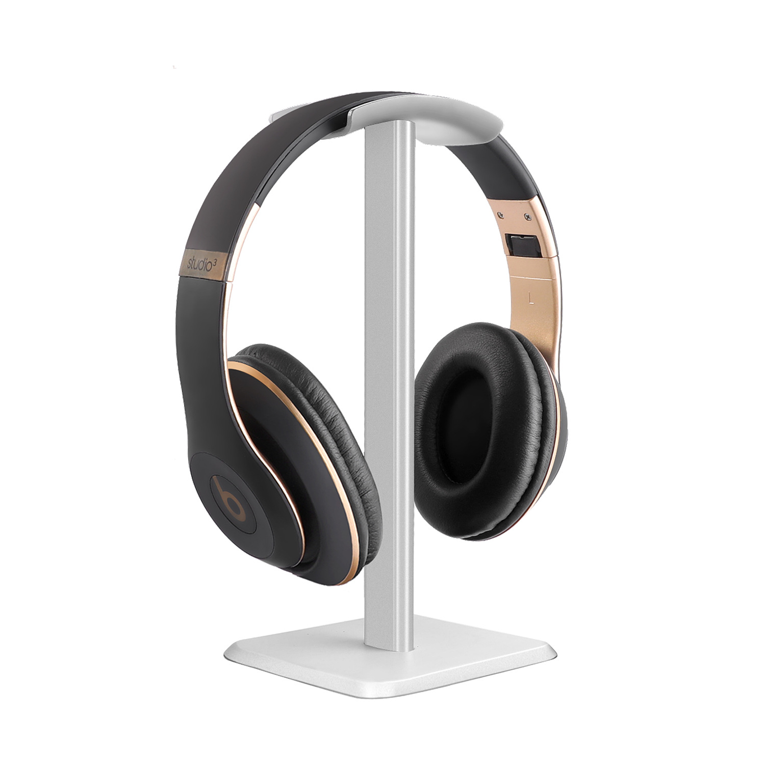 Universal- Headset Ständer Abnehmbare Kopfhörer Halfter Spielen Headset Halterung Aluminium Legierung Kopfhörer Anzeige Gestell Aufhänger: Weiß