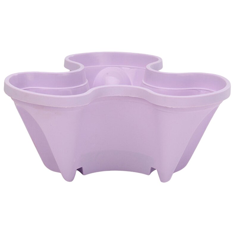 Plastic Stackable Vertical Flower Plant Pot Seedling Holder Garden Planter Decor Suitable For Growing ,Herbs Flowers, Strawberry: Purple