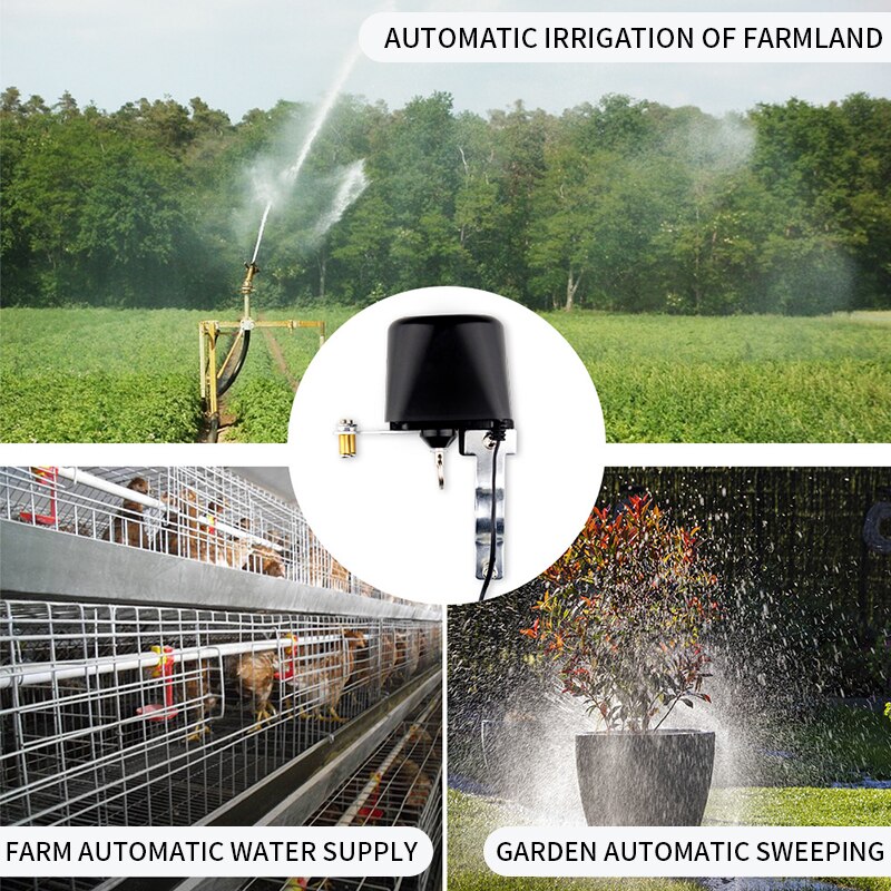 WiFi Smart Gas/Valve Tuya Valve Smart Home Automation Control Valve for Gas Work with Alexa,Google Assistant,IFTTT