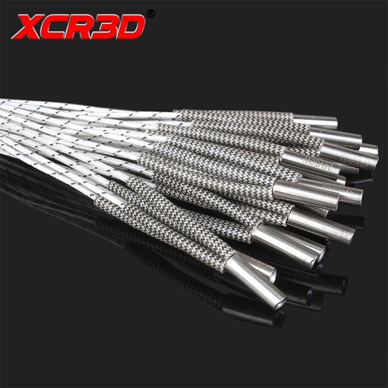 XCR 12V/24V 50W 70W wkład grzewczy części drukarki 3D Hotend rura grzewcza 6*20mm wysoka temperatura dla E3D V6 wulkan Heaterblock