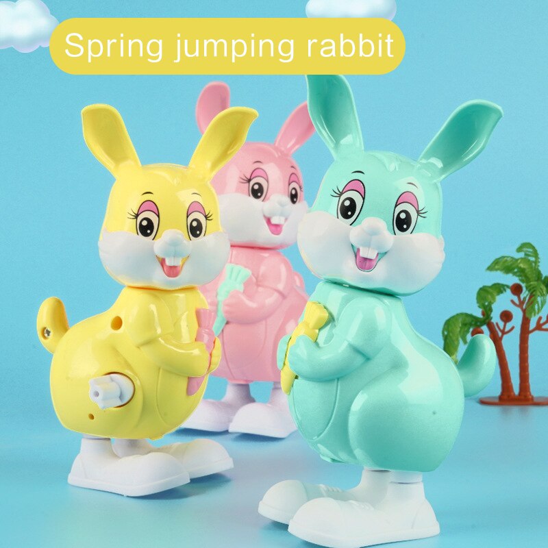 Plastic Clockwork Speelgoed Konijn Voor Kinderen Wind Up Dieren