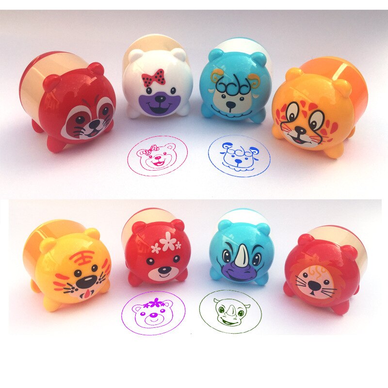 Cartoon Dieren Postzegels Kinderen Speelgoed Kids Seal Voor Scrapbooking Stamper Diy Cartoon Stamper Speelgoed
