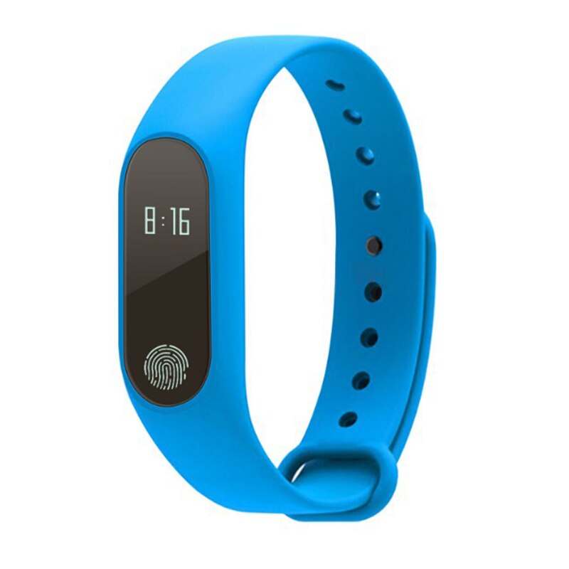 Sport digital smart armbåndsur armbåndsur display fitness gauge trin tracker lcd skridttæller løb trin gå kalorietæller: Hvid