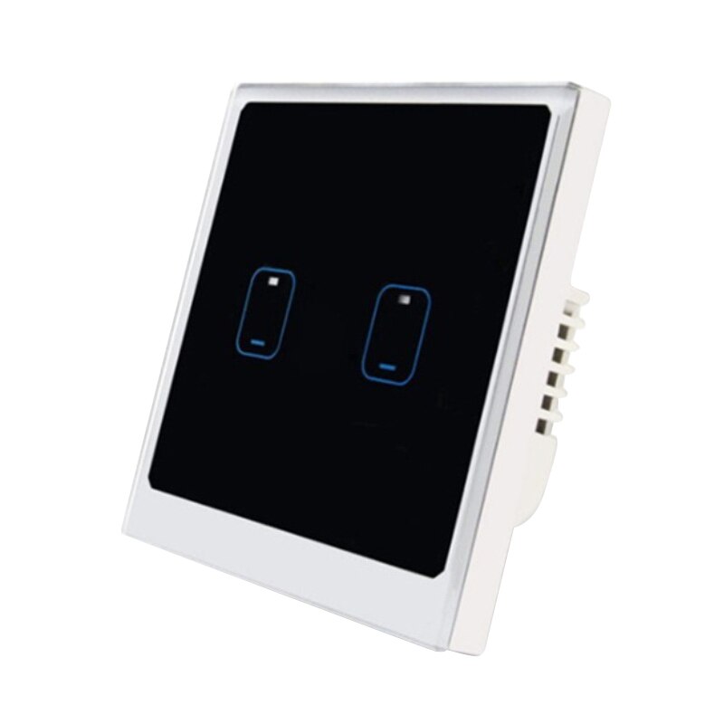 Smart switches eu standard ewelink app fjernbetjening lyskontakt 2 gang smart home wifi væg tryk sensor switch eu stik: Default Title