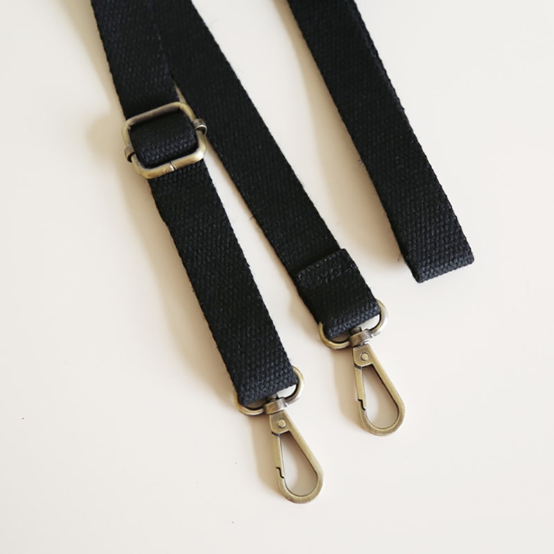 130cm Abnehmbare Verstellbar Taschen Band Nylon Frauen Handtasche Schulter Tasche Ersatz Tasche Griff Schnalle Gürtel Teile Zubehör: Black