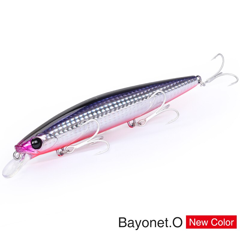 TSURINOYA 135S Fishing Lure tonący Minnow BAYONET 135mm 26.4g słonowodne długie rzucanie profesjonalne przynęty Seabass twarde przynęty: BAYONET 135S-O