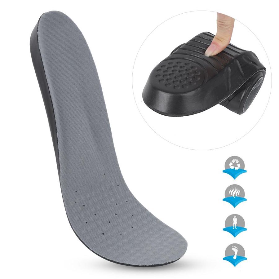 2 Pairs Sports Insoles - Size 42-47 - Sweatproof, Breathable, Shock-Absorbing Cushion for Running, Basketball, Football