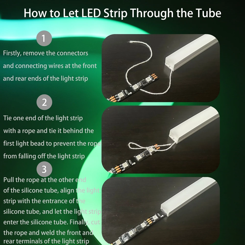 Tubo de cuerda de neón LED T0511/0513/0515, tira de luz Led flexible 5050, manguera de silicona de Gel de sílice para luces PCB WS2812 WS2815 de 8/10/12mm