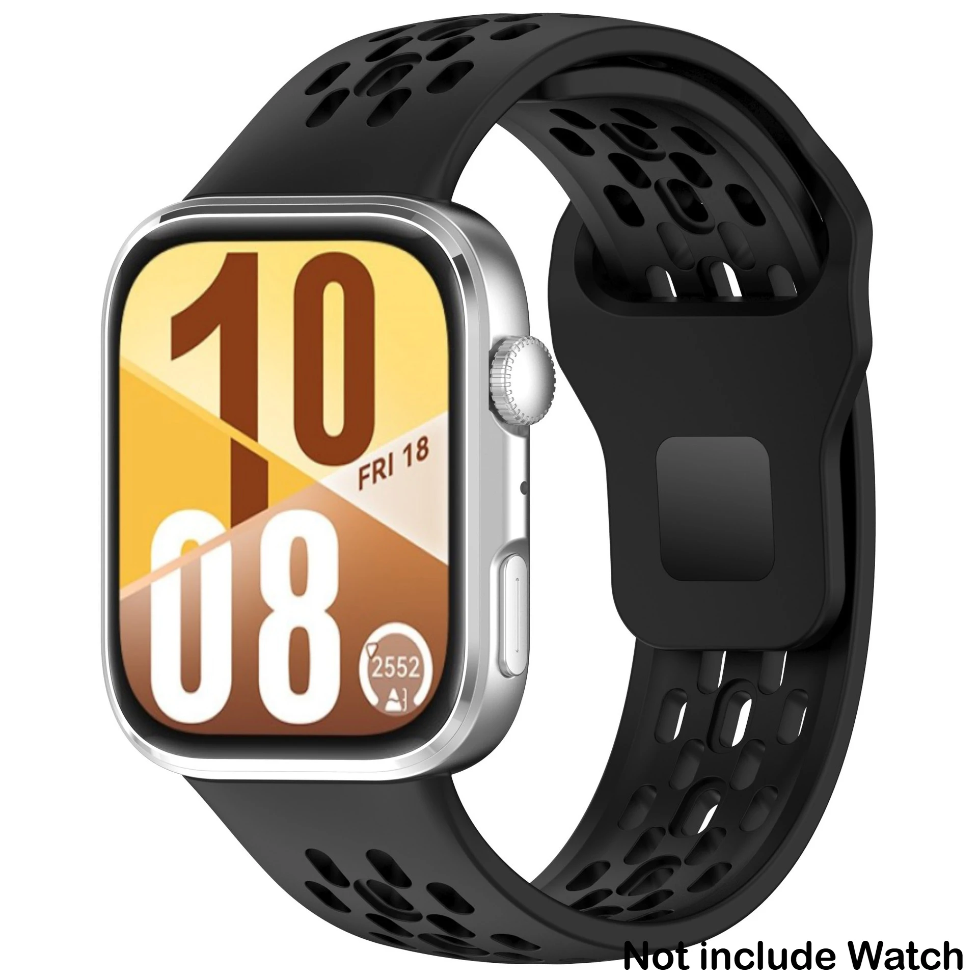 Pustende silikonrem til huawei watch fit 4 pro sport armbånd belte til huawei watch fit 4/ fit 3 båndtilbehør: Xxl / Blå lyseblå