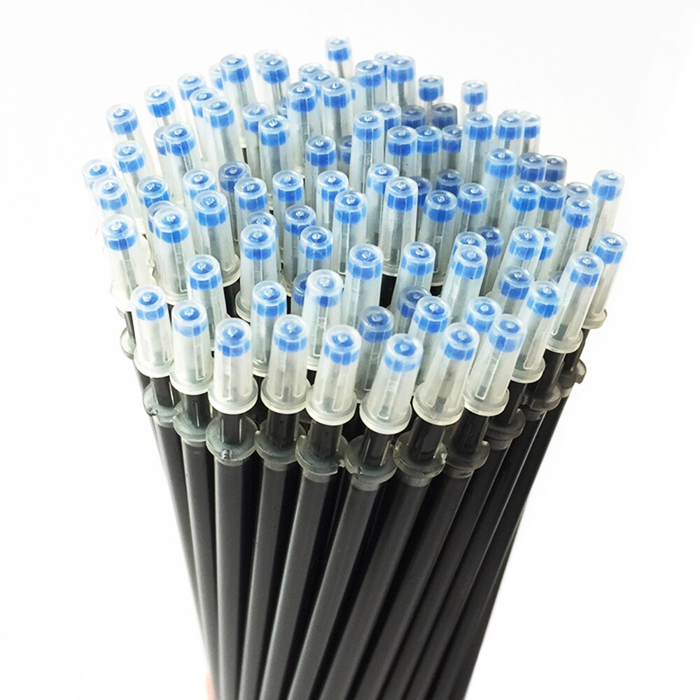 10 Stks/partij Penvullingen 13 CM Lengte 0.5mm Schrijven Point Blauw/zwarte Inkt Refill Vervanging voor Balpennen en Gel pennen