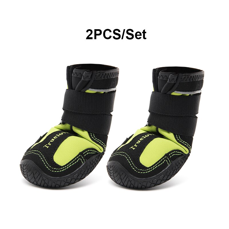 Truelove buty dla psa deszcz wodoodporne zimowe buty na śnieg gumowa podeszwa antypoślizgowe sportowe odblaskowe na buty dla psa Puppy Medium Large